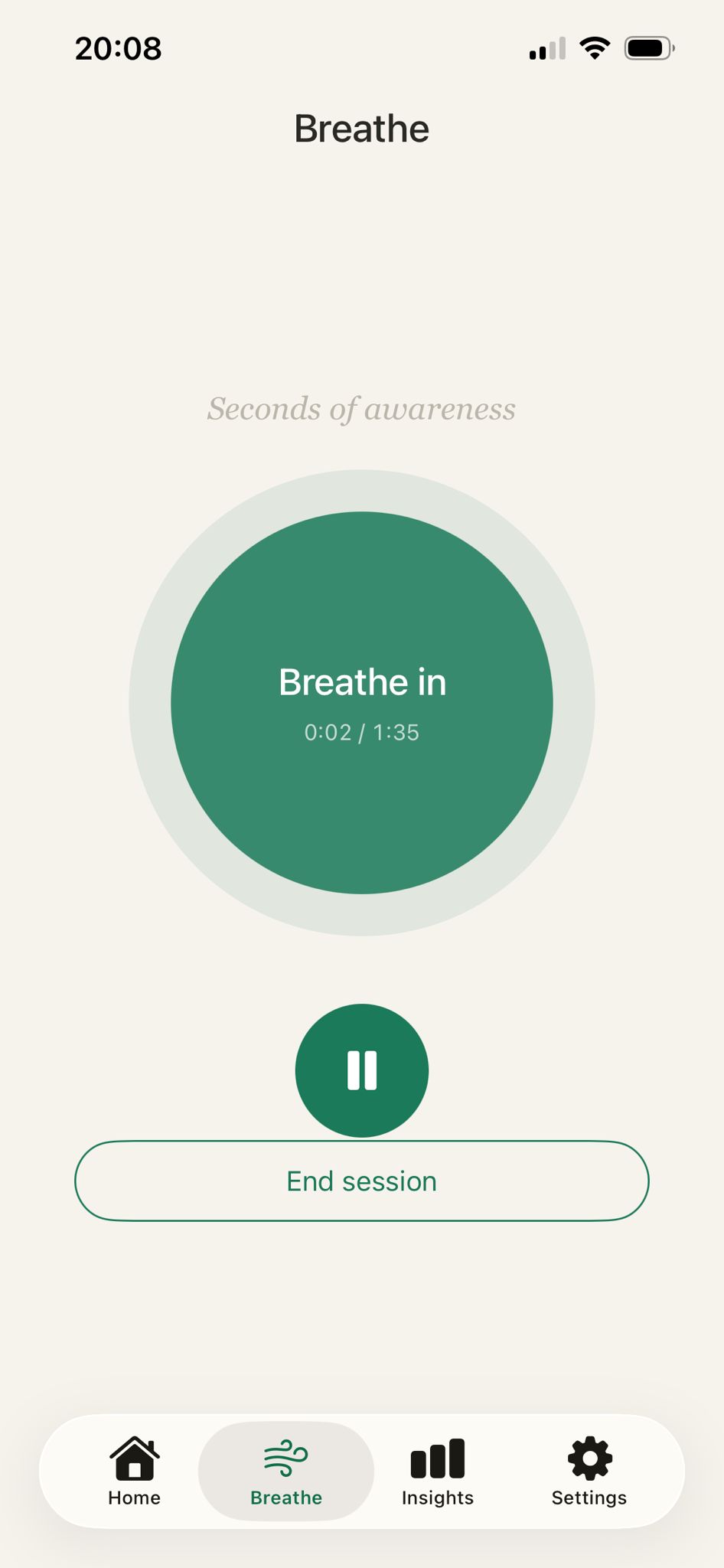 EloCare app breathe